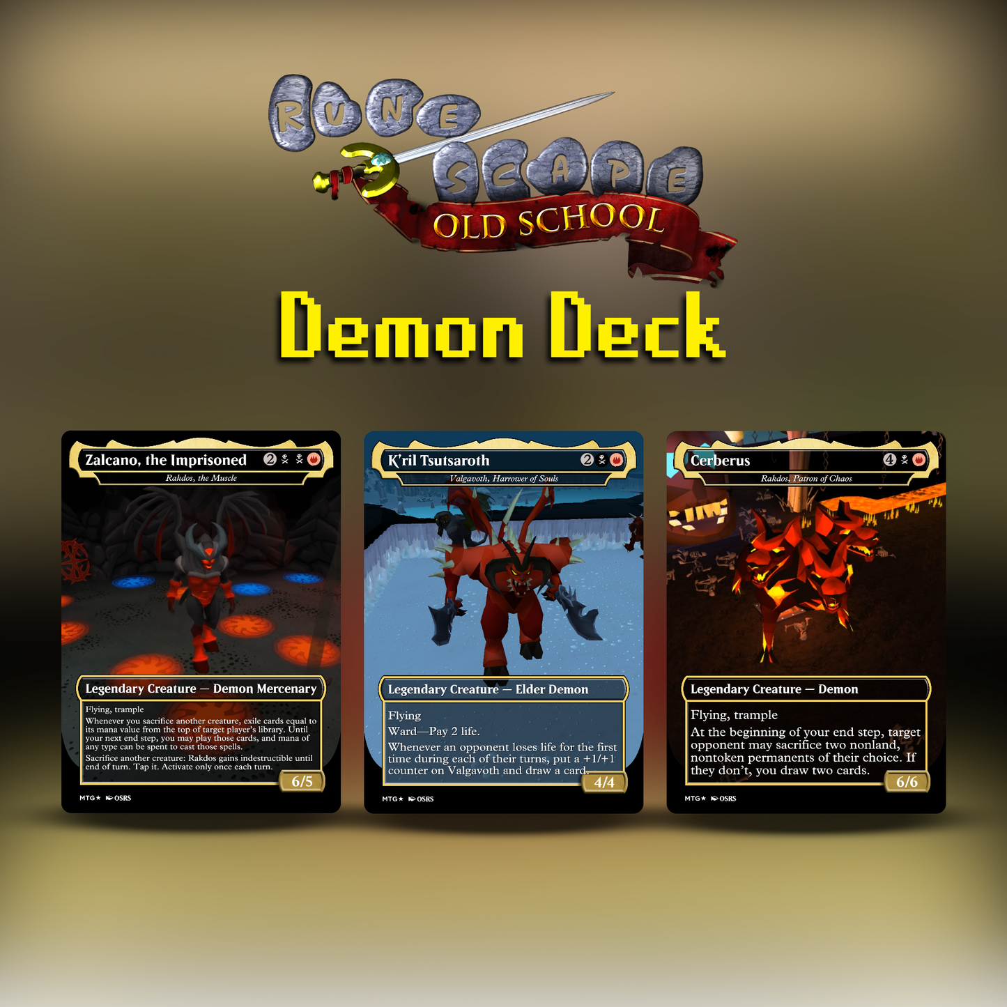 Pre-Order - Valgavoth / K'ril Tsutsaroth - Demon Commander Deck